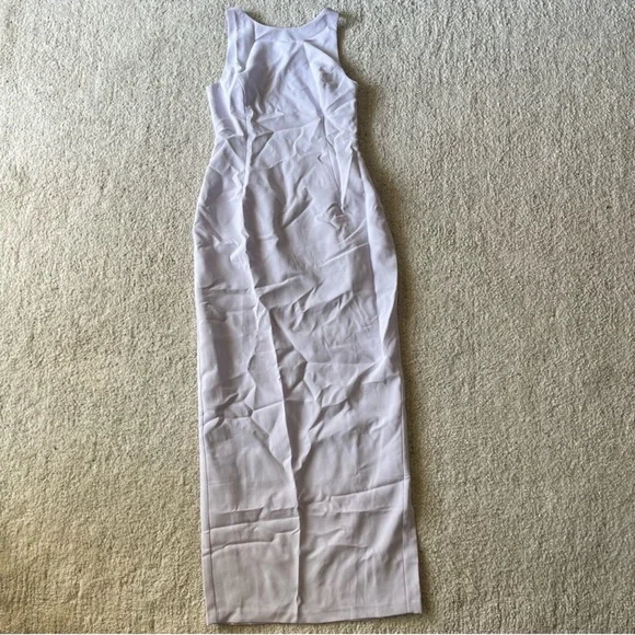 AMANDA UPRICHARD Marbella Maxi Dress in Lavender Purple Low Back Size M - Picture 4 of 11